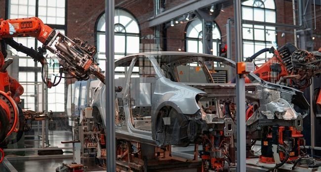 Autofabrik Roboter